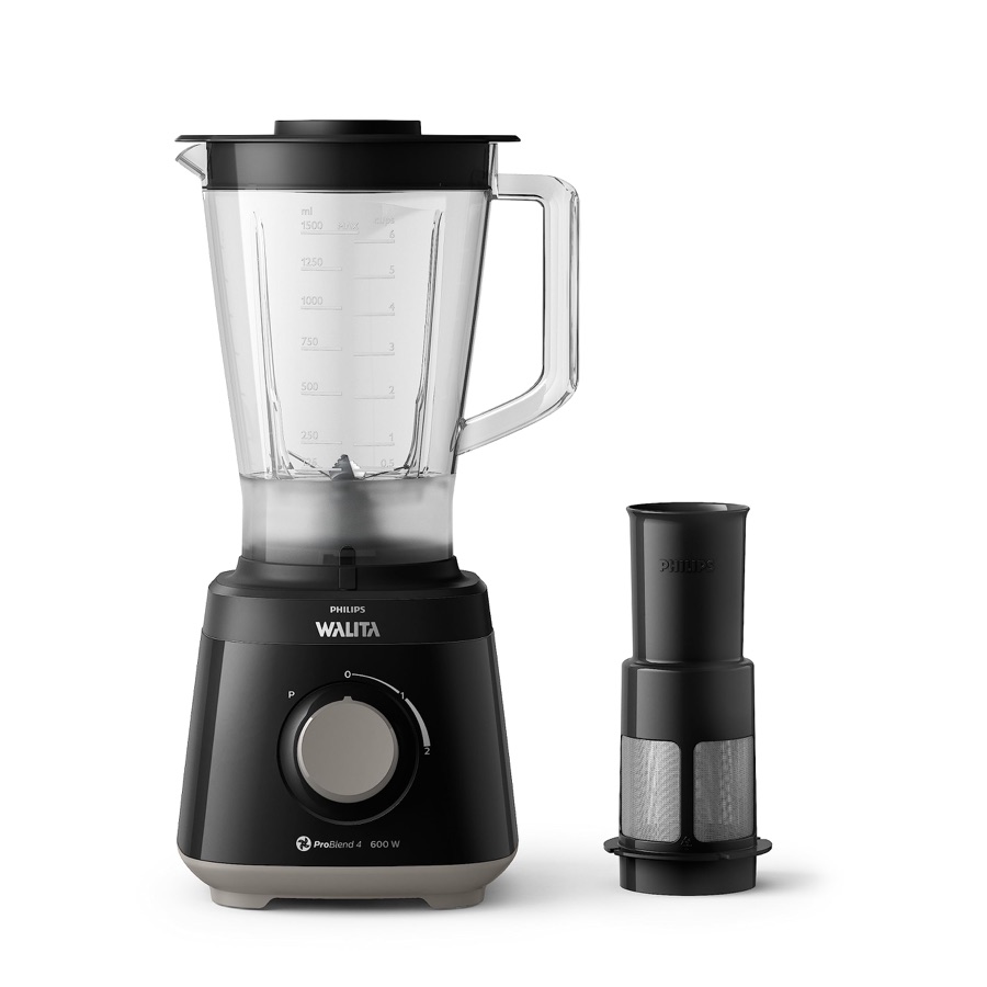 Philips Walita Liquidificador Daily Jarra San 600W, Preto, 220V