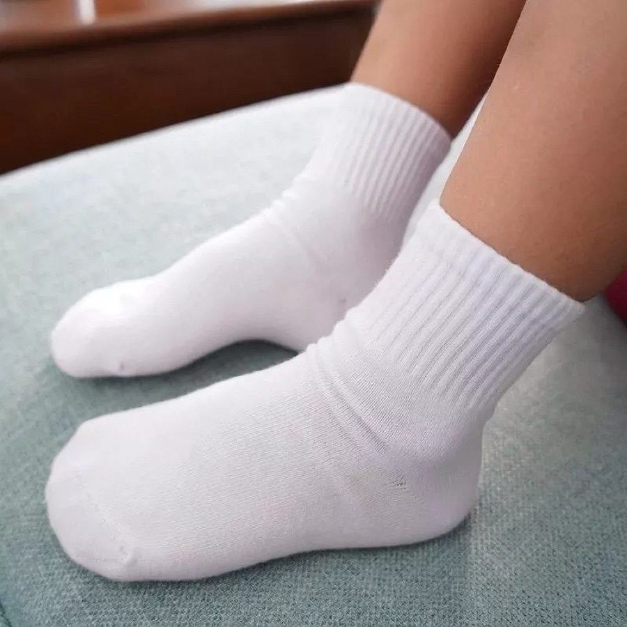 Kit 3, 6 ou 12 Pares Meia Infantil - Braco / Preto