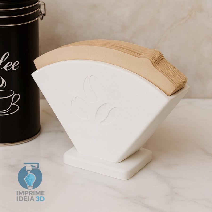 Porta Filtro de Café Suporte Filtros de Papel Organizador para Cozinha REF. 001