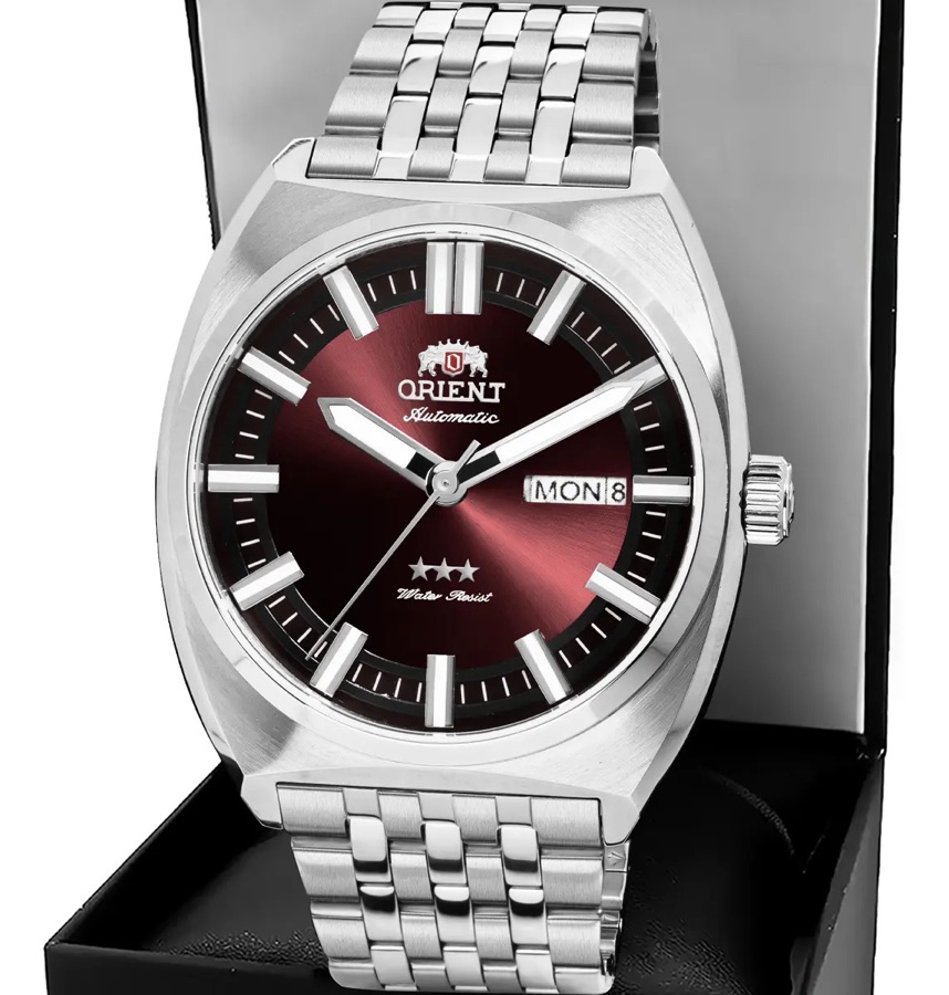 Relógio Orient Automático 3 Estrelas Vermelho YN6SS021W1SX