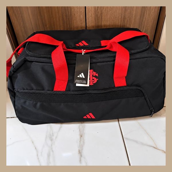 Mala Duffel Internacional adidas Preto