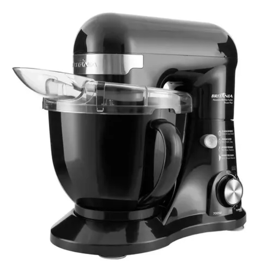 Batedeira Planetária Britânia Preta 700w Preto 220v
