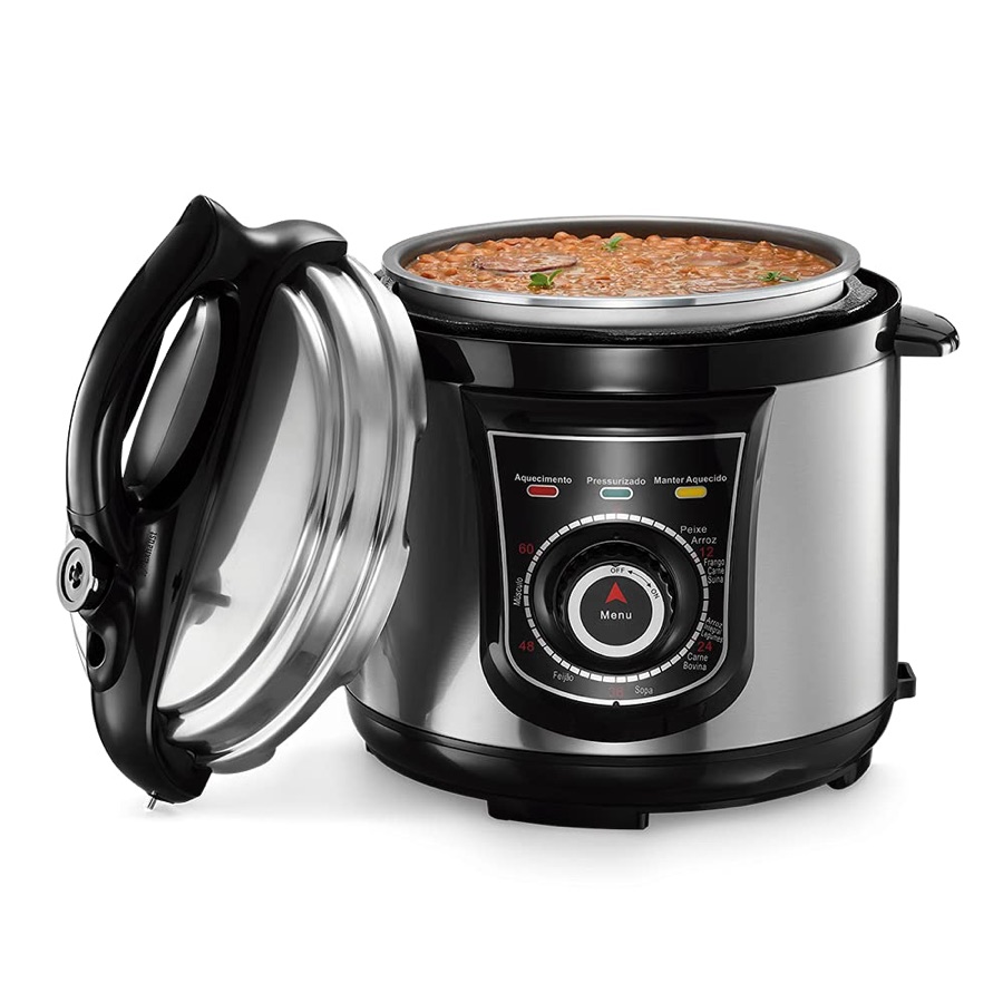 Panela de Pressão Elétrica Elgin 4 Litros Segura e Prática 840W 220V