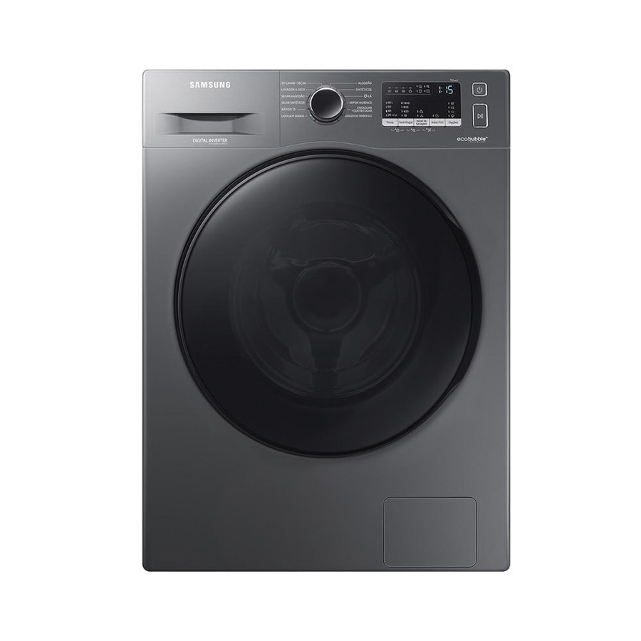 Lava e Seca Samsung 11kg Inox 220V Eco Bubble Digital Inverter com Vapor Higieniza