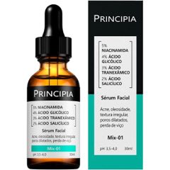 Sérum 5% Niacinamida + 4% Glicólico + 3% Tranexâmico + 2% Salicílico Mix-01 - Anti-acne com 30ml