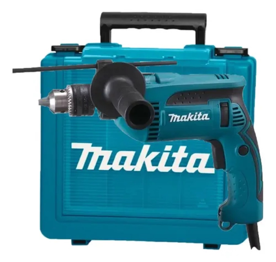 Furadeira De Impacto Hp1640k 1/2 760w C/ Mal. Makita Azul-turquesa