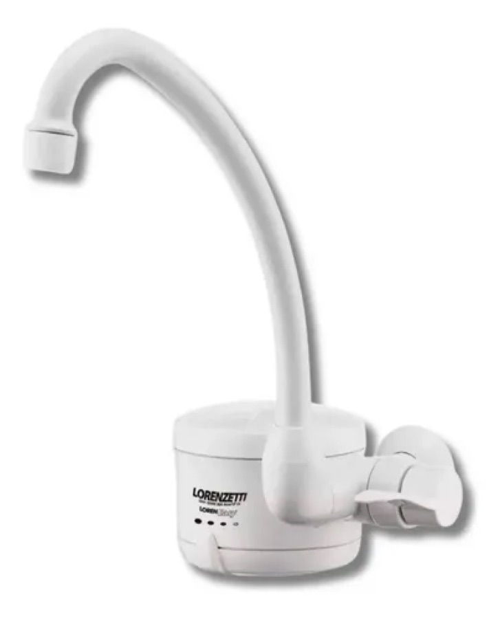 Lorenzetti Loren Easy Torneira Elétrica Parede 4800W 4 Temperaturas Bica Móvel Cor Branco