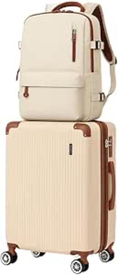 Mala de Bordo 10kg Mochila Bagagem de Mão com 4 Rodas Duplas 360° | Mala de Viagem, Expansivel, Aprovada ANAC, Cadeado AntiFurto TSA, Alça L