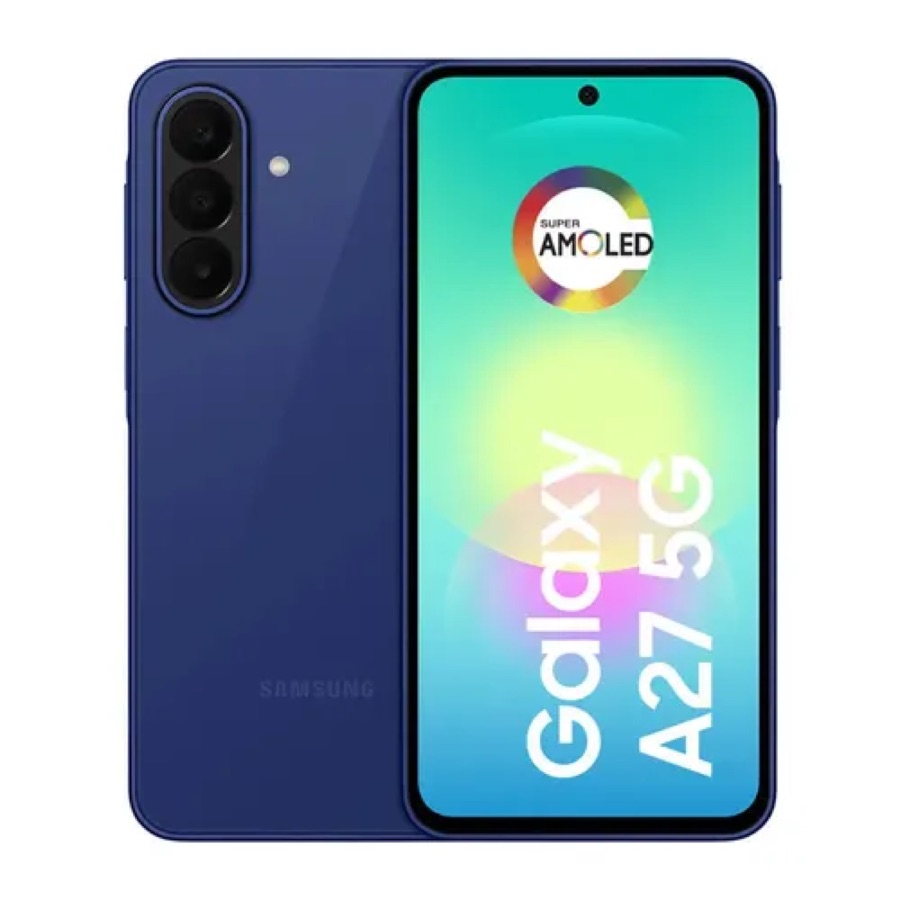 Smartphone Samsung Galaxy A27 5G 128GB 6GB, Super Amoled 6.7'', Câmera Tripla 50MP Selfie 12MP, 5000 mAh, Ip67, NFC, Dual Sim, Recursos IA -