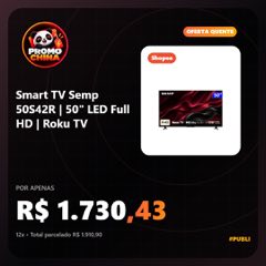 Smart TV Semp 50S42R 50" LED Full HD Roku TV