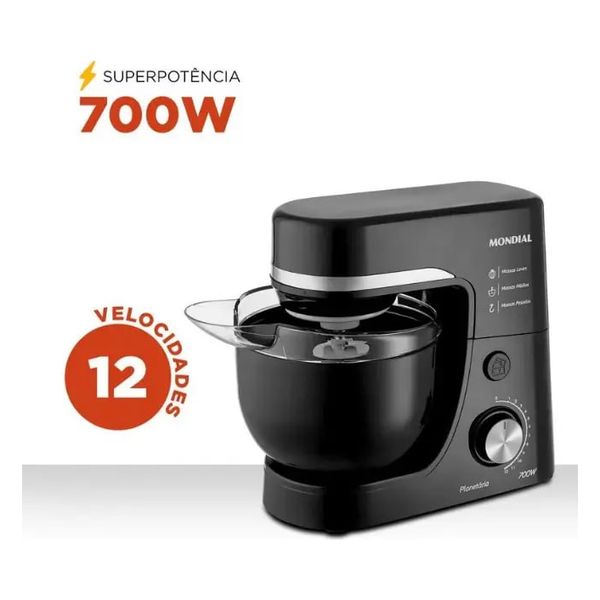 Batedeira Planetária, Mondial, 700W - BP-03-B