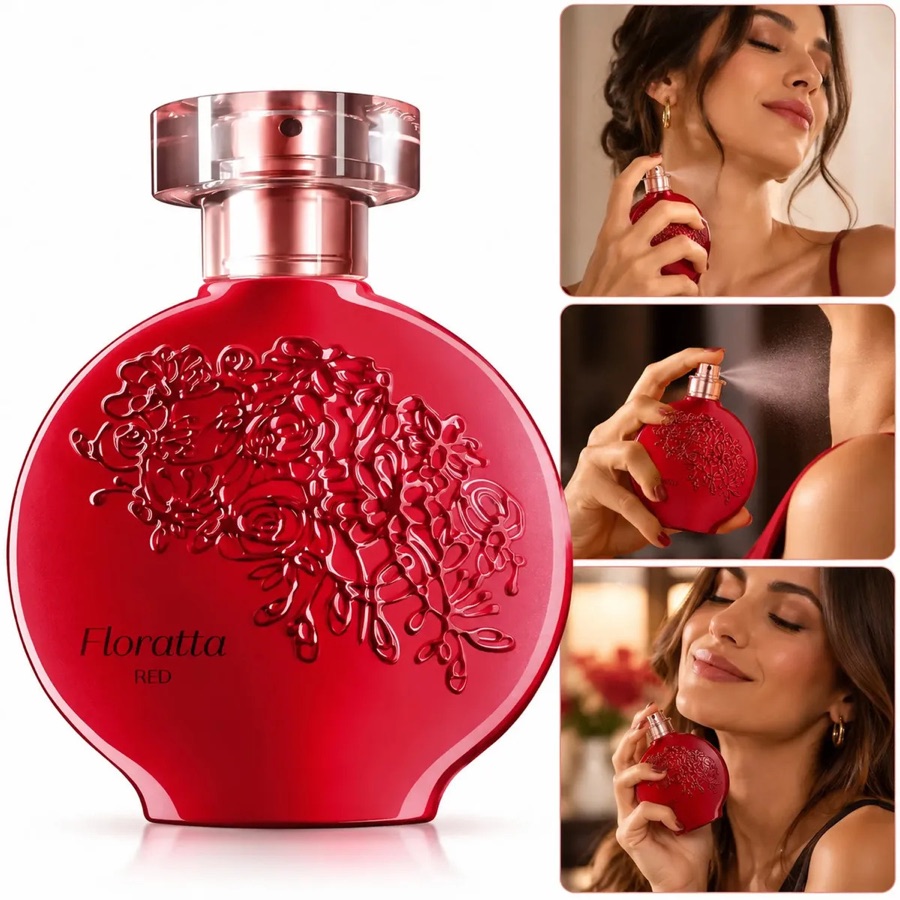 Floratta Red O Boticário Desodorante Colônia Perfume Feminino Original 75ml