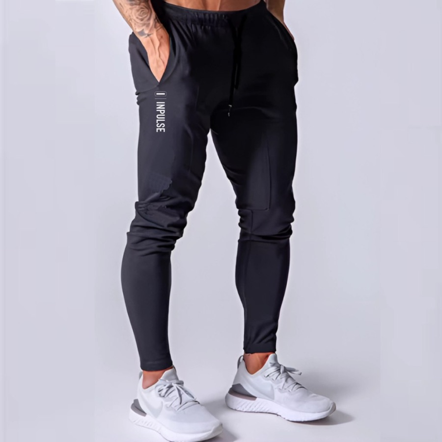 Calça Jogger Masculina Dry Fit Poly Flex Ajuste ao Corpo Antiodor UV, Academia Treino e Casual