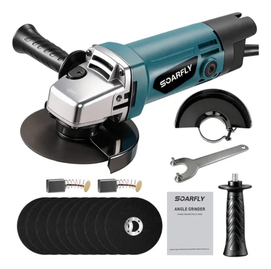 Esmerilhadeira Angular Professional 4.1/2 Lixadeira Azul 110/127v 50hz/60hz