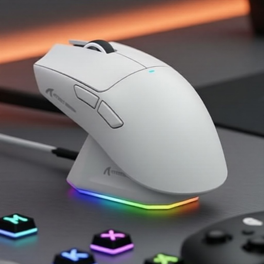 Mouse Gamer ATTACK SHARK X11 22000DPI PAW3311 Tri-Modo 59g 400IPS RGB