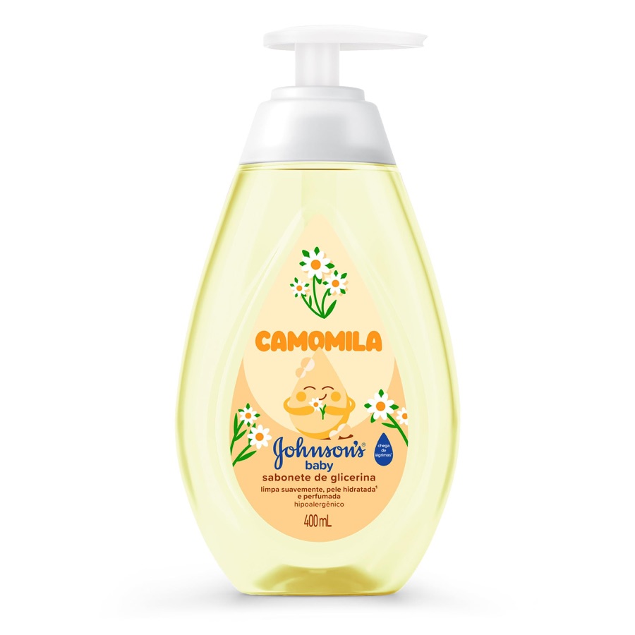 Sabonete Líquido Glicerina Camomila JOHNSON S Baby, 400ml