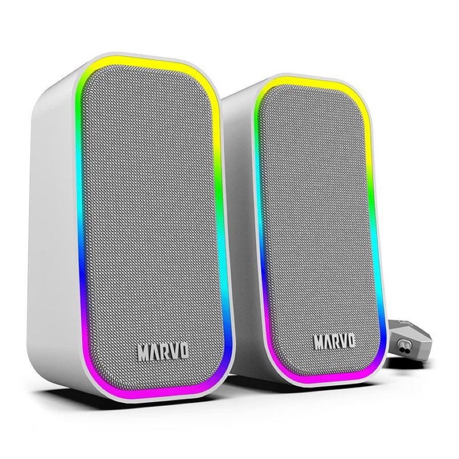 Caixa de Som Marvo SG-285, RGB, 3W RMS, Cinza, SG-285-GY