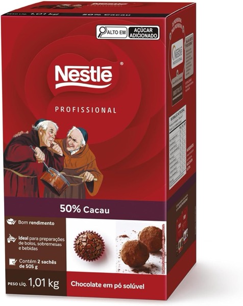 Chocolate em Pó Dois Frades, 50% Cacau, 1kg
