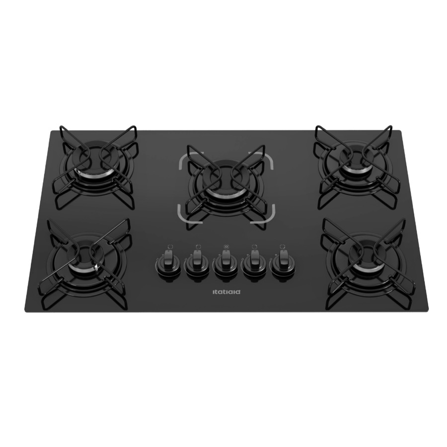 Cooktop Itatiaia Essencial 5 Bocas Preto Bivolt 127V/220V com Acendimento Automático