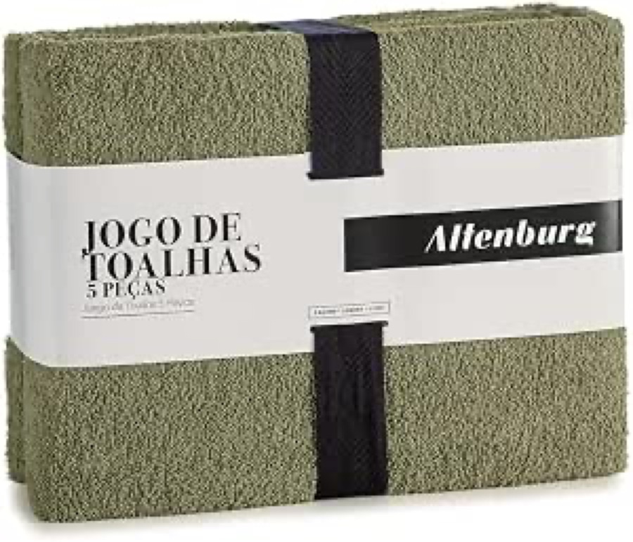 Jogo 5 pçs Tóquio G3 - Verde Deep Olive - 70cm x 1,40m