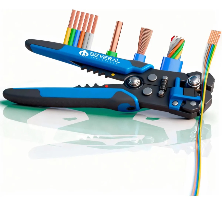 Alicate Desencapador e Crimpador Automático 8 para Fios de 0.2 a 6.0 mm2
