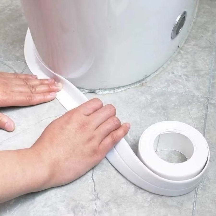 Fita Adesiva de Vedação PVC 5M Impermeável Multiuso para Cozinha e Banheiro