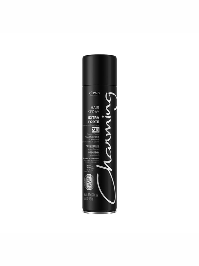 CHARMING Hair Spray Fixador 400 Ml Black Unit Charming