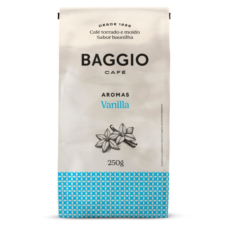 Baggio Café Torrado e Moído Aromas Vanilla 250g
