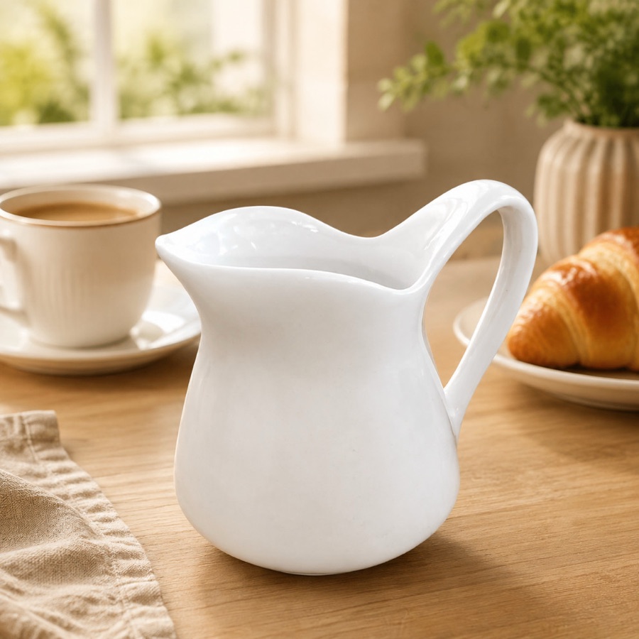 Leiteira De Porcelana 1 Litro Para Café E Leite