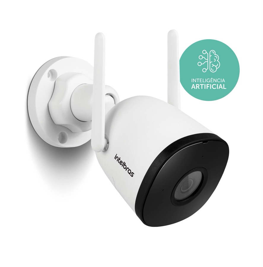 Câmera Inteligente Compatível com Alexa Wi-Fi Full HD iM5 SC Branco Intelbras