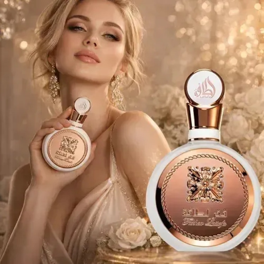 Perfume Árabe Fakhar Rose Lattafa Sereia Feminino 100ml Eau De Parfum