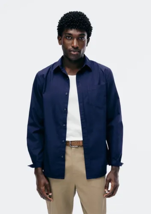 Camisa Básica Masculina Manga Longa Slim Hering