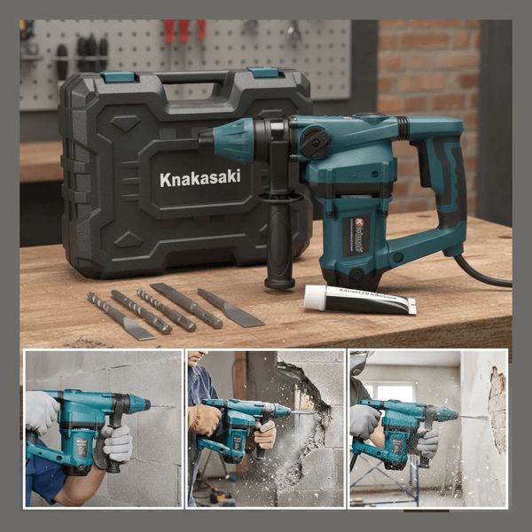 Martelete Furadeira Impacto 1600w 5,5j Rotativo Rompedor Azul-aço 220v 50 Hz/60 Hz