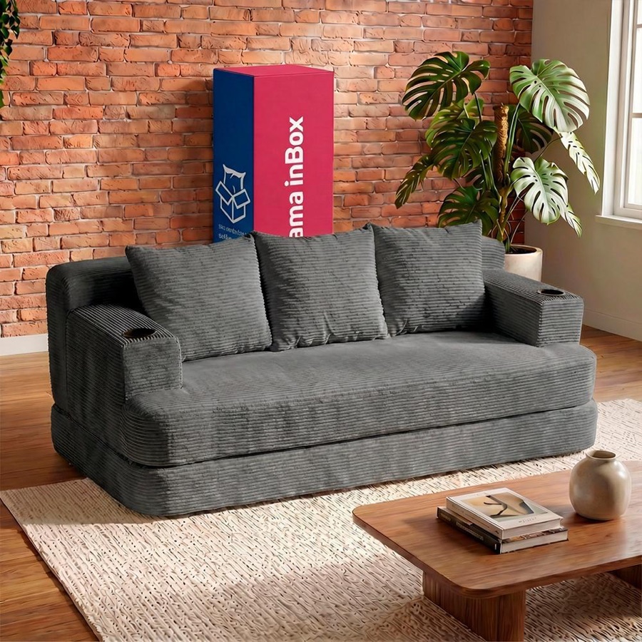 1,88m Xpand Tech Tecido Velourê Cama inBox