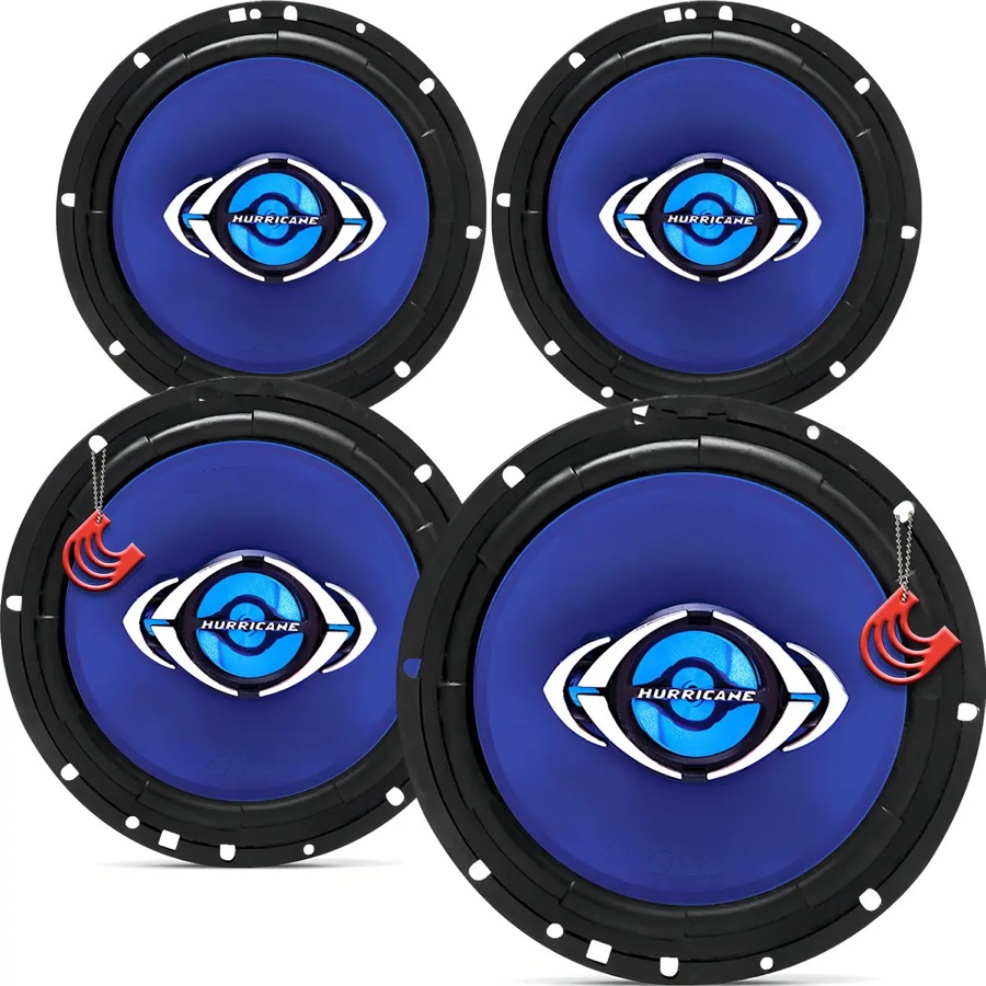 Kit 4 Alto Falante Som Automotivo Porta Dianteira E Traseira