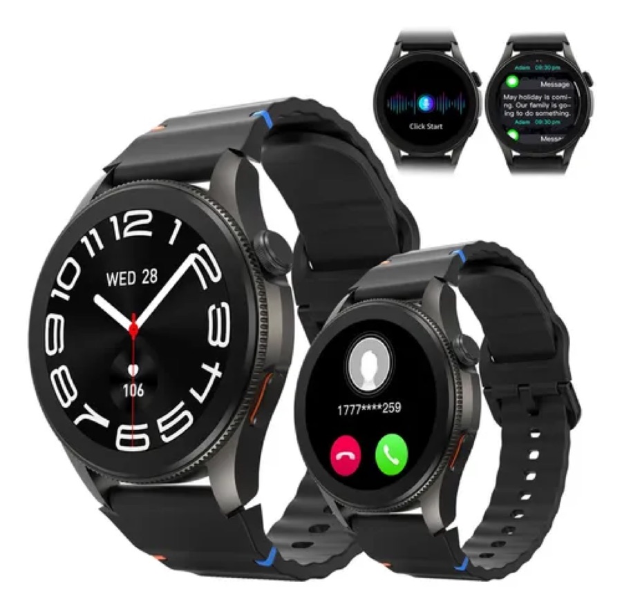 Basike 1.43'' Ia Relógio Smartwatch Redondo Masculino E Feminino Com Gps, Chatgpt,assistente De Voz, Chamadas Bluetooth, Mercado De Ações,rf