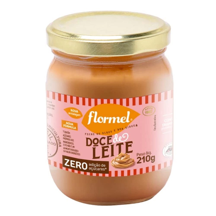 Doce de Leite Cremoso FLORMEL 210 Gramas (pacote variado).