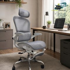 YESOP Cadeira Ergonômica Escritório Gamer Estudo Assento Zero Gravity Capacidade 150kg Cor Branco