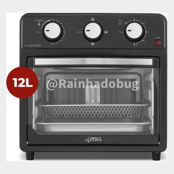 Air Fryer Oven Britânia 12L Bella Cuccina 1500W Bcfr05