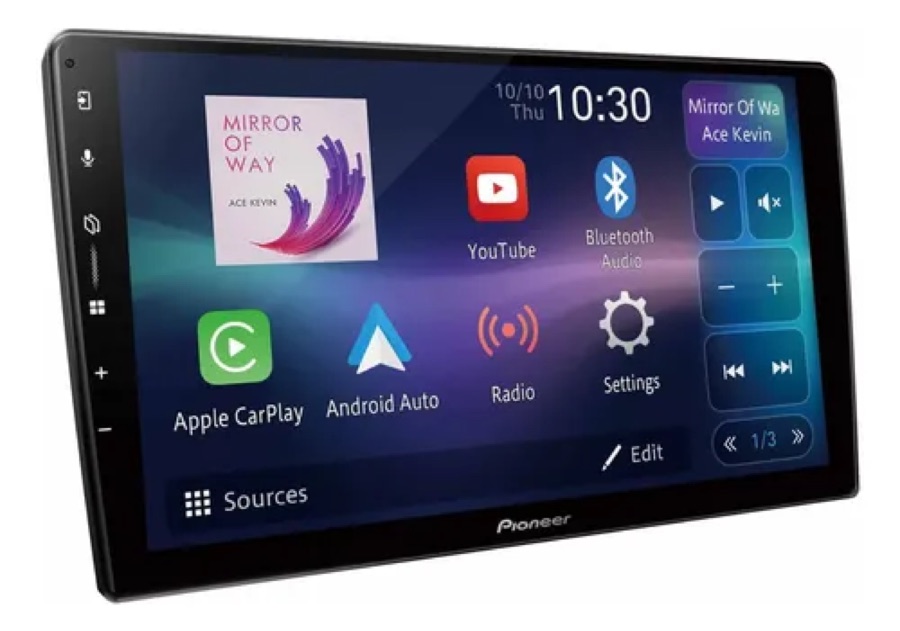 Rádio Pioneer DMH-AP6650bt 9 Car Play Android Auto Web Link, cor preta