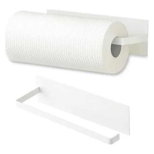 Suporte Papel Toalha Aço Multiuso Parede Com Adesivo Cozinha