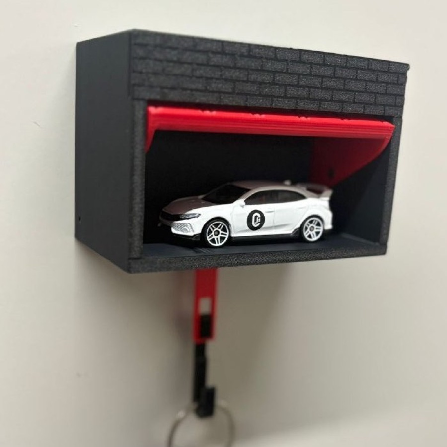 Porta-Chaves de Parede 3D para Garagem