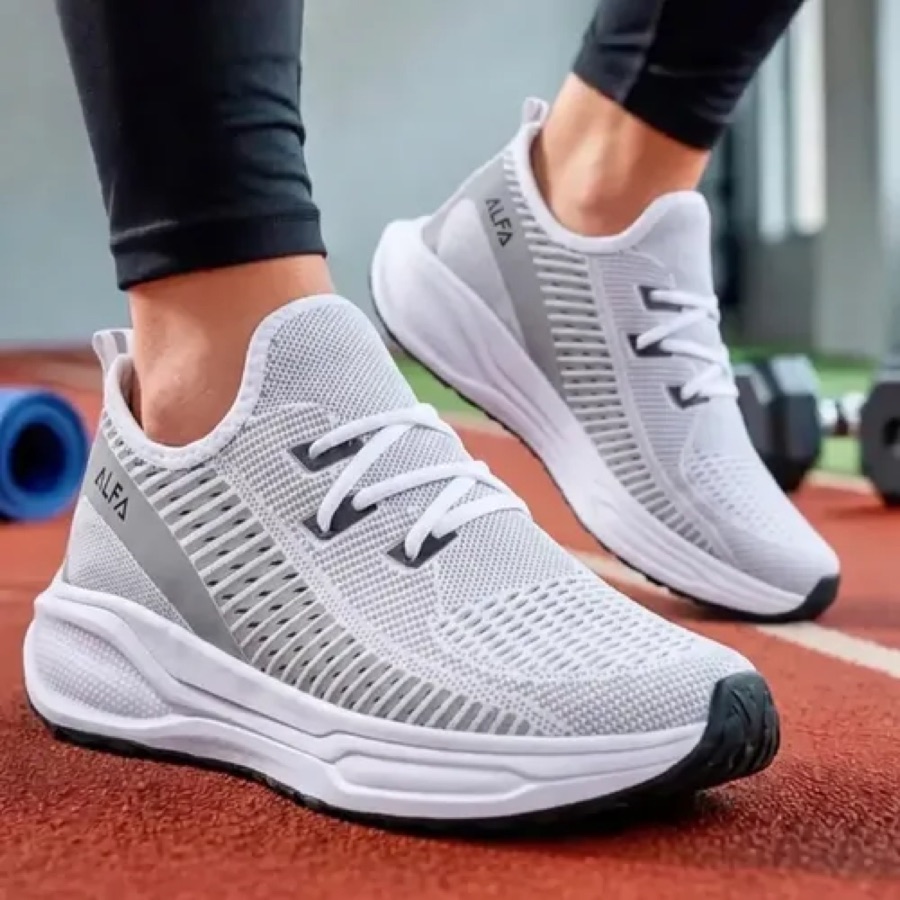 Tênis Feminino Academia Casual Confortável Mega Promoção Branco 35,0 Br