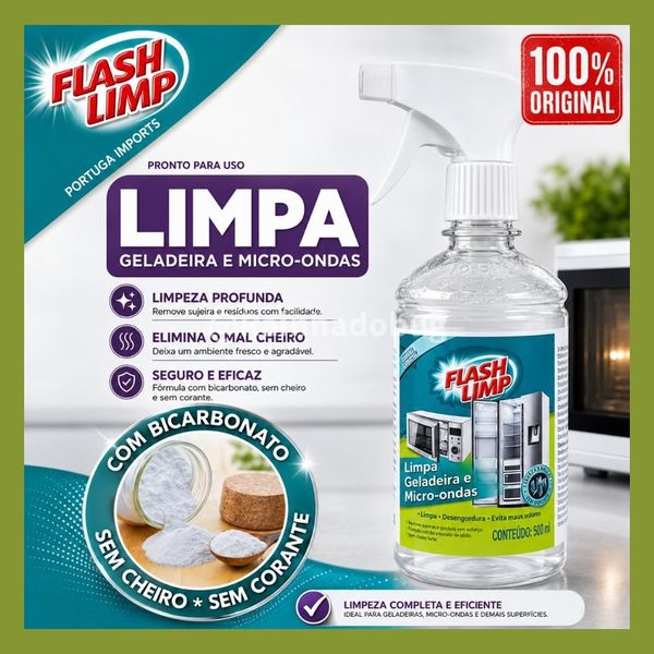 Limpa Geladeira e Microondas Flash Limp