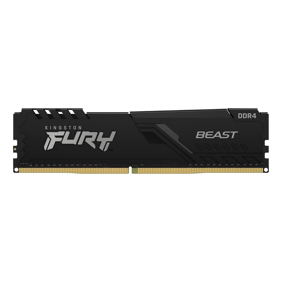 MEMÓRIA KINGSTON FURY BEAST DIMM DDR4 8GB 3200 MHZ KF432C16BB/8 1,35V 1Rx* 288 pinos Desktop Gamer