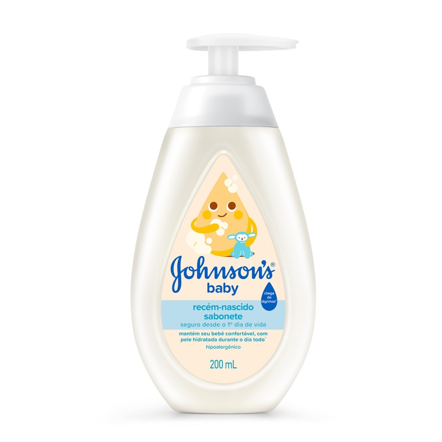 Sabonete Líquido Johnson's Baby Recém-Nascidos, 200ml