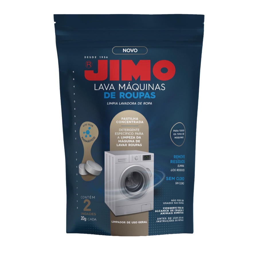 JIMO Lava Máquinas de Roupas Lavagem Interna Remove Resíduos Concentrado 2 pastilhas