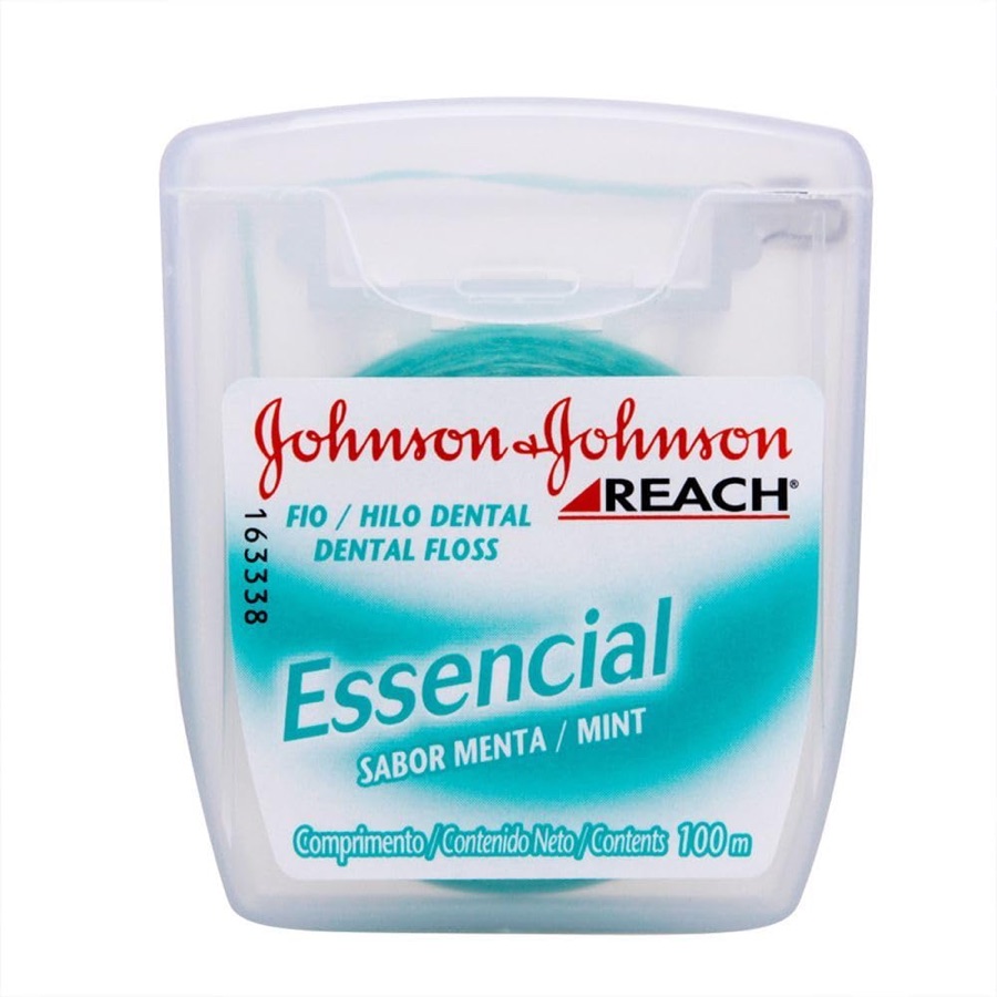 Fio Dental Reach Essencial, 100m, Menta, 1 Unidade