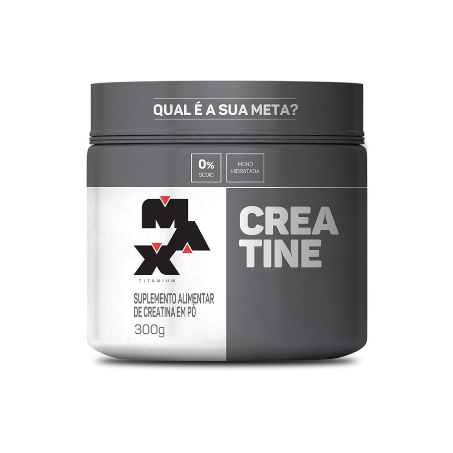 Max Titanium Creatina Pote Monohidratada (300g) 100% Pura