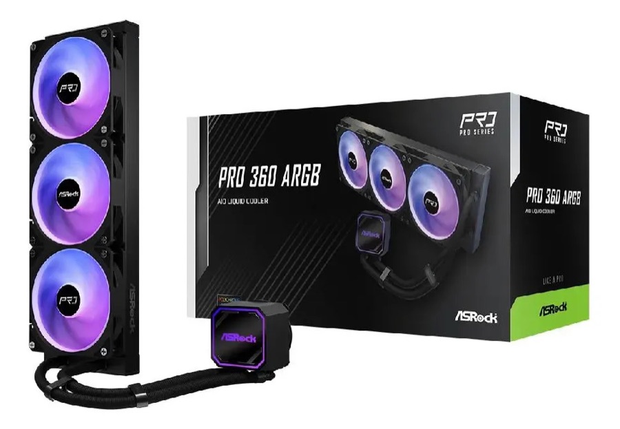 Water Cooler Obsid Pro 360 Digital Argb Amd E Intel Preto